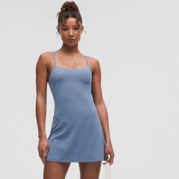 Lululemon Align Cami Strap Dress Washed Denim Size 6 - Picture 1 of 9